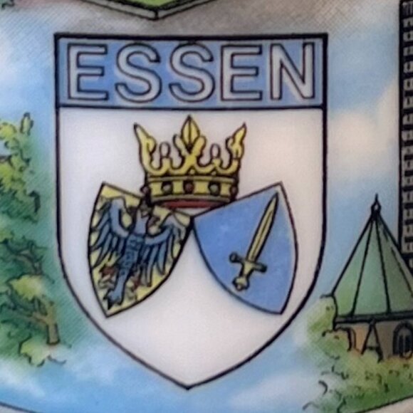 Theo Kühn ESSEN Coat of Arms & Landmarks Souvenir Porcelain Mug Bavaria, Germany - Picture 4 of 14